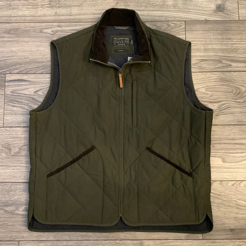 J. Crew Sussex Men’s vest - hunter green -XL